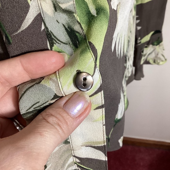 Floral Romantic Blouse Classy Office Elegant - Picture 13 of 16